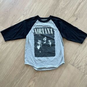 Vintage Nirvana Baseball Tee - men’s small